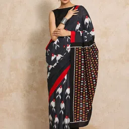 Moara Ethnic Motifs Printed Pure Cotton Ready to Wear Saree-picture-8