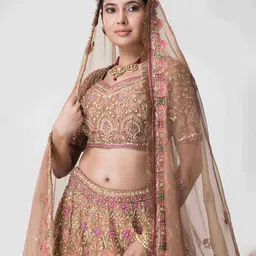 The Front Row Embellished Thread Work Ready to Wear Lehenga & Blouse With Dupatta-picture-18