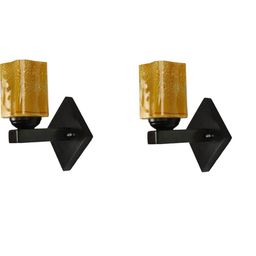 1ST TIME Yellow Solid Glass Traditional Cylinder Wall Lamps Wall Lamps-picture-1