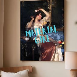 Art Street Feminist Altered Stretch Blue And Black Millennials Canvas Wall Art-picture-39