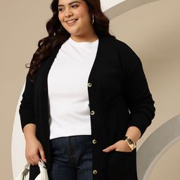 Sztori Plus Size Longline Cardigan-picture-48