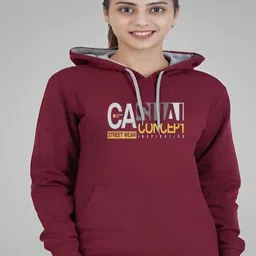REYA Women Printed Hooded Sweatshirt-picture-47