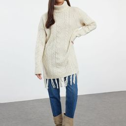 Trendyol Women Cable Knit Pullover-image-74