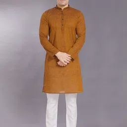 DIVISIVE Men Striped Thread Work Kurta-picture-38