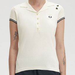 Fred Perry Women Polo Collar Slim Fit T-shirt-image-75