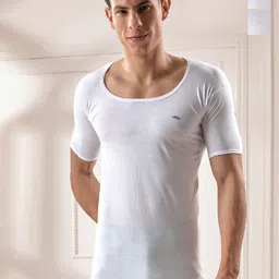 LUX VENUS 
Pack of 3 Men Round Neck Cotton Vest-image-34