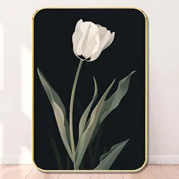 Myntra Elegant Homes Black & White Wooden 1 Piece Floral and Botanical Wall Art-image-45