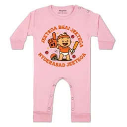 arvesa Jeetega Bhai Jeetega Hyderabad Jeetega Printed Baby Rompers-picture-37