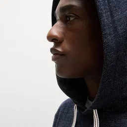 Marks & Spencer Men Pure Cotton Self Design Hooded Sweatshirt-picture-37