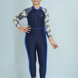 Aarika Girls Printed Legsuit & Goggle-image-23