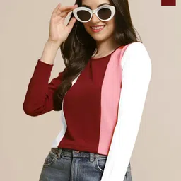Mast & Harbour Pack of 2 Round Neck Regular Sleeve Top-image-29