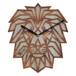 12 fox Off White & Brown Wooden Analogue Wall Clock-image-86
