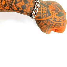 Dynamic Retail Global Men Stainless Steel Silver-Plated Link Ethnic Bracelet-image-58