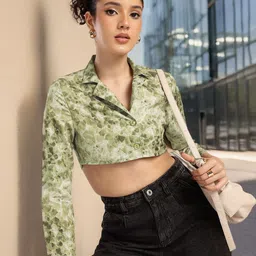 glitchez Pixel Pop Super Crop Shirt Style Top-picture-16