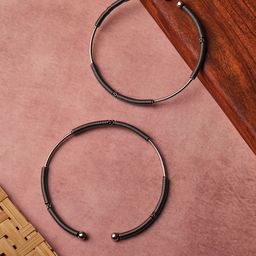 VENI 925 Silver-Plated Oxidized Anklets-image-59