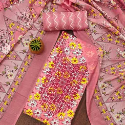HERE&NOW Embellished Sequinned Unstitched Dress Material-image-31