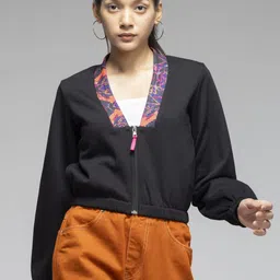 SHAYE Women Fleece Bomber Jacket-picture-49