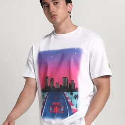 PUMA Motorsport Scuderia Ferrari Miami Men Graphic Printed Relaxed Fit Cotton T-shirt-image-93