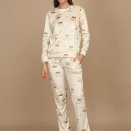 Sweet Dreams Printed Round Neck Night Suit-picture-36
