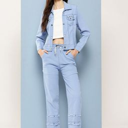 CORSICA Women Cotton T-shirt & Trousers with Jacket-picture-4