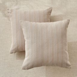 Home Centre Windsor Loom Beige & Grey 2 Pieces Woven Square Cushion Covers-picture-22