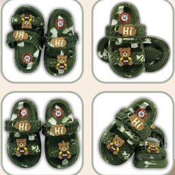 Plushwalk Kids-Unisex Olive Synthetic Sandals-image-63
