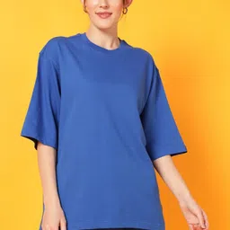 PockMAN Drop-Shoulder Sleeves Bio Finish Cotton Oversized T-shirt-picture-22