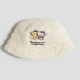 H&M Embroidery-Detail Teddy Bucket Hat-image-68