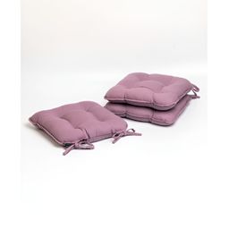 SKANDA FAB Purple 3 Pieces Pure Cotton Chair Pads-image-10