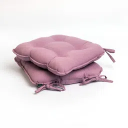 SKANDA FAB Purple 2 Pieces Pure Cotton Chair Pads-image-74