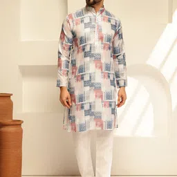 SOJANYA Geometric Printed Cotton Straight Kurta-picture-30