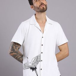 HangerLoop Men Graphic Printed Cuban Collar Casual Shirt-image-44