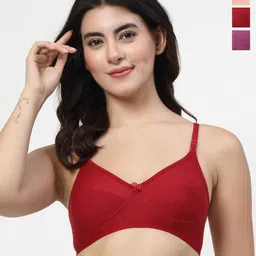 LILY PACK OF 3 Seamed Non Padded Everyday Bra-image-9