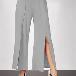 OOMPH! FACTOR Women Relaxed Pleated Trousers-image-36