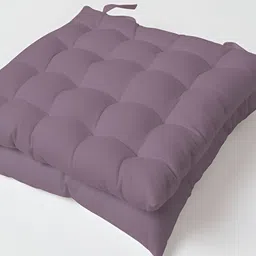 SKANDA FAB Purple 2 Pieces Durable Pure Cotton Chair Pads-picture-43