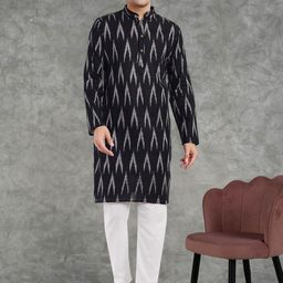 SKAVIJ Men Pure Cotton Kurta with Pyjamas-36