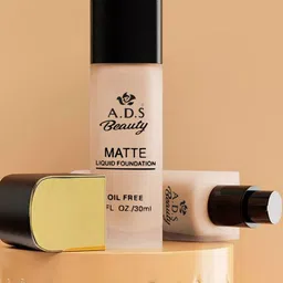 A.D.S Matte Weightless Effect & Long Lasting Liquid Foundation-30ml-Shade-01 image 2