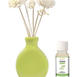 Edysian Green Ceramic Reed With Jasmine Fragrance AromaOil-50ml-picture-0