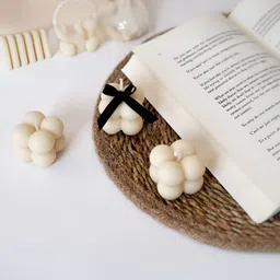 ENCEBIENCE Off White 6 Pieces Scented Mini Bubble Candles-picture-18