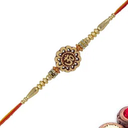 MEIRA JEWELLERY 3-Pcs Rakhi With Roli Chawal & Greeting Card-image-23