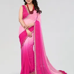 Civamee Ombre Embroidered Saree-picture-22