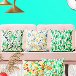 ArtzFolio Multicoloured Set of 5 Square Cushion Covers-41