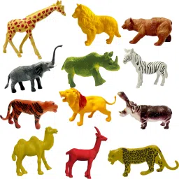 Mini Jungle Animal Toys for Kids – Pack of 12 Realistic Rubber Animals (5–6cm)-image-5