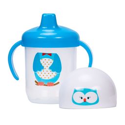 Adore Kids Blue & White Sipper with Twin Handle & Hygiene Cap-250ml-picture-25
