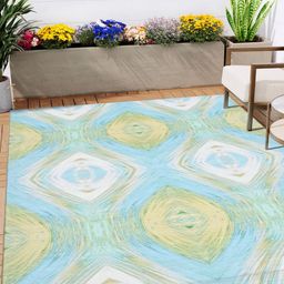 Kaleen India Blue Polyester Carpets-image-44