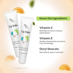 FIXDERMA Set of 2 Lip Balm with Vitamin C & E for Dark Dry & Chapped Lips - 15 ml each image 5
