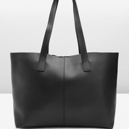 MANGO Oversized Structured Tote Bag-38
