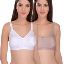 FEATHER LINE Women Pack Of 2 Non Padded Full Coverage Bra-picture-3