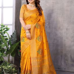 Sidhidata Floral Embroidered Kanjeevaram Saree-23