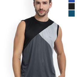 FTX Pack Of 4 Colour-Blocked Gym Vests 709-2_709-9_709-11_709-15-S-image-51